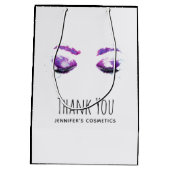 グラマラス紫の目&眉の水色ありがとう ミディアムペーパーバッグ (裏面)