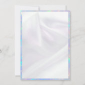 グラマラス虹彩色オパールスウィート16誕生日 招待状 (裏面)