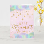 グラマラス退職金ゴールドグリッター カード (黄色い花)