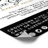 グラマラス金ゴールドアイラッシュブローズ美しいバープロモーション ポスター (角)