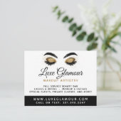 グラマラス金ゴールドアイラッシュブローバー4 – フォトマーケティング ポストカード (スタンド正面)