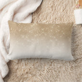 グラマラス金ゴールドグリッターシークイングラデーショングラディエント ランバークッション (ブランケット)