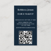 グラマラス金ゴールドグリッタードリップネイビー&金ゴールドグラムリップ 名刺 (裏面)