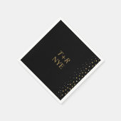 グラマラス金ゴールドグリッター結婚新年 スタンダードカクテルナプキン (角)