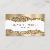 グラマラス金ゴールドグリッター 名刺 (正面)