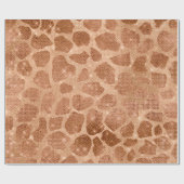 グラマラス金ゴールドスパークリーグリッターシークンズキリン ラッピングペーパー (フラット)