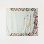 グラマラス金ゴールドスパークルピーニーキンセアニェラ タペストリー (正面(横))