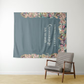 グラマラス金ゴールドスパークルフローラキンセアニェラ タペストリー (インサイチュ(横))