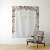 グラマラス金ゴールドダイヤモンドフローラキンセアニェラ タペストリー (インサイチュ)