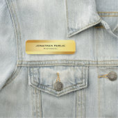 グラマラス金ゴールドテンプレートモダンクリエイティブシンプル 名札 (インサイチュ)