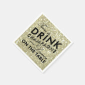 グラマラス金ゴールドナプキン スタンダードカクテルナプキン (角)