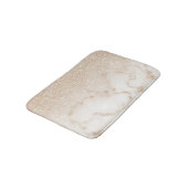 グラマラス金ゴールドホワイトグリッターマーブルグラディエントグラデーション バスマット (アングル)