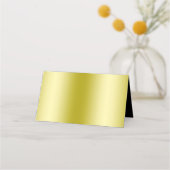 グラマラス金ゴールドボウ&ブラック結婚ズ プレイスカード (裏面)