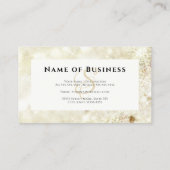 グラマラス金ゴールドモノグラムグリッター《写真》ぼけ味 名刺 (裏面)