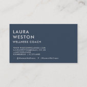 グラマラス金ゴールドルックウェルネスビジネスカード 名刺 (裏面)