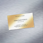 グラマラス金ゴールドルックプロフェッショナルテンプレート モダン マグネット名刺 (インサイチュ)