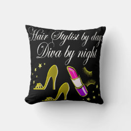 グラマラス金ゴールド美容師及びヘアドレッサー クッション