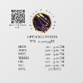 グラマラス金ゴールド&ブラックネイルサロン ウィンドウサイン (シート)