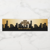 グラマラス金ゴールド、1920年のパーティー ペットボトルラベル (シングルラベル)