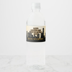 グラマラス金ゴールド、1920年のパーティー ペットボトルラベル