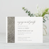 グラマラス銅シルバードットモザイク婚約 招待状 (スタンド正面)