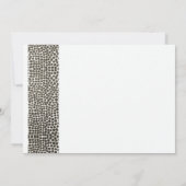 グラマラス銅シルバードットモザイク婚約 招待状 (裏面)