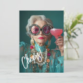 グラマラス高齢者はっきりしたラグジュアリーファッション 招待状 (スタンド正面)