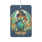 グラマラス黒人女性フェスティバルスタイリッシュクリスマス カーエアーフレッシュナー (正面)