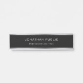 グラマラス黒銀プロフェッショナルテンプレート サインプレート (正面)