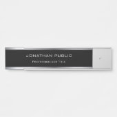 グラマラス黒銀プロフェッショナルテンプレート サインプレート (正面)