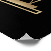 グラマラス1920年代のギャツビー素晴らしアールデコSWEET 16 ポスター (角)