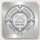 グラマラス25結婚周年 コースター (正面)