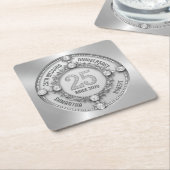 グラマラス25結婚周年 スクエアペーパーコースター (アングル)