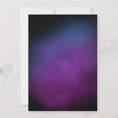 グラマラス40歳のバースデ華美ィースクリプト紫パーティー 招待状 (裏面)