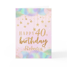 グラマラス40th誕生日金ゴールドグリッター