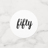 グラマラス50と素晴らしいバラ金ゴールド赤面ピンク コンフェッティ (スモール正面)