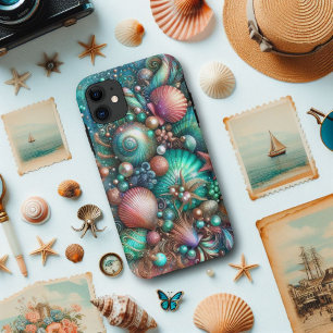 グラマラス シェル スプレンダー ミント コーラル iPhone 11 ケース