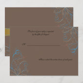 グラマラス スワールズ - RSVP カード (正面/裏面)