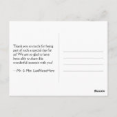 グラマラス&ファンシー「ありがとう」ポストカード ポストカード (裏面)