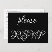 グラマラス&ラグジュアリー「please RSVP」ポストカード ポストカード (正面/裏面)