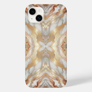 グラマラス ローズゴールド ラグジュアリー トレンディーな大理石の蝶 Case-Mate iPhone 14 PLUSケース
