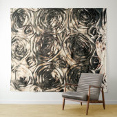 グラマラス ローズ ゴールド ブロンズ フラワーズ グラム タペストリー (インサイチュ(横))