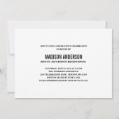 グラマラス 偽のホログラム加工 | 卒業パーティー招待状 招待状 (裏面)