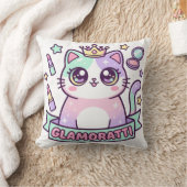 グラマラッティ 猫 クッション (ブランケット)