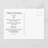 グラマリーエレガンスバースデーパーティー インビテーションポストカード (裏面)