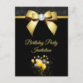 グラマリーエレガンスバースデーパーティー インビテーションポストカード (正面)