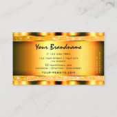 グラマリーオレンジスパークルグリッタースタースタイリッシュズ 名刺 (裏面)