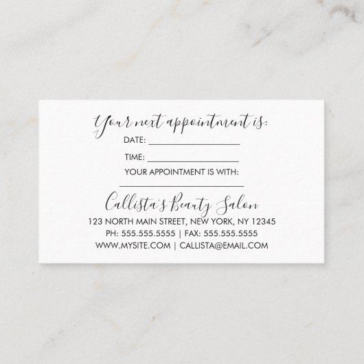 グラマリーシックバラ金ゴールドグリッターシークインモダン 予約カード (裏面)