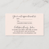 グラマリーシックバラ金ゴールドグリッターピンクモダン 予約カード (裏面)