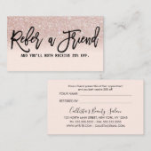 グラマリーシックバラ金ゴールドグリッターピンクモダン 紹介カード (正面/裏面)